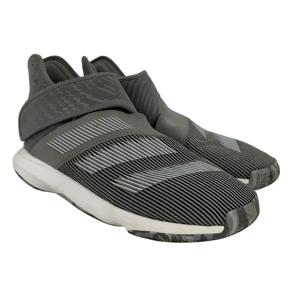 Adidas Harden B/E 3 Shoes Mens Size 8.5 Gray Basketball Sneakers EF0665